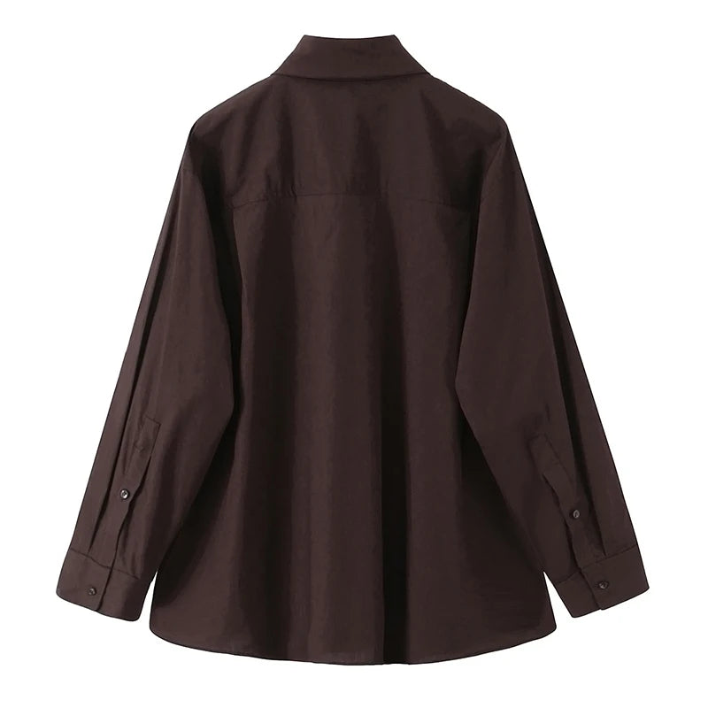 Vintage Scarf-Collar Blouse