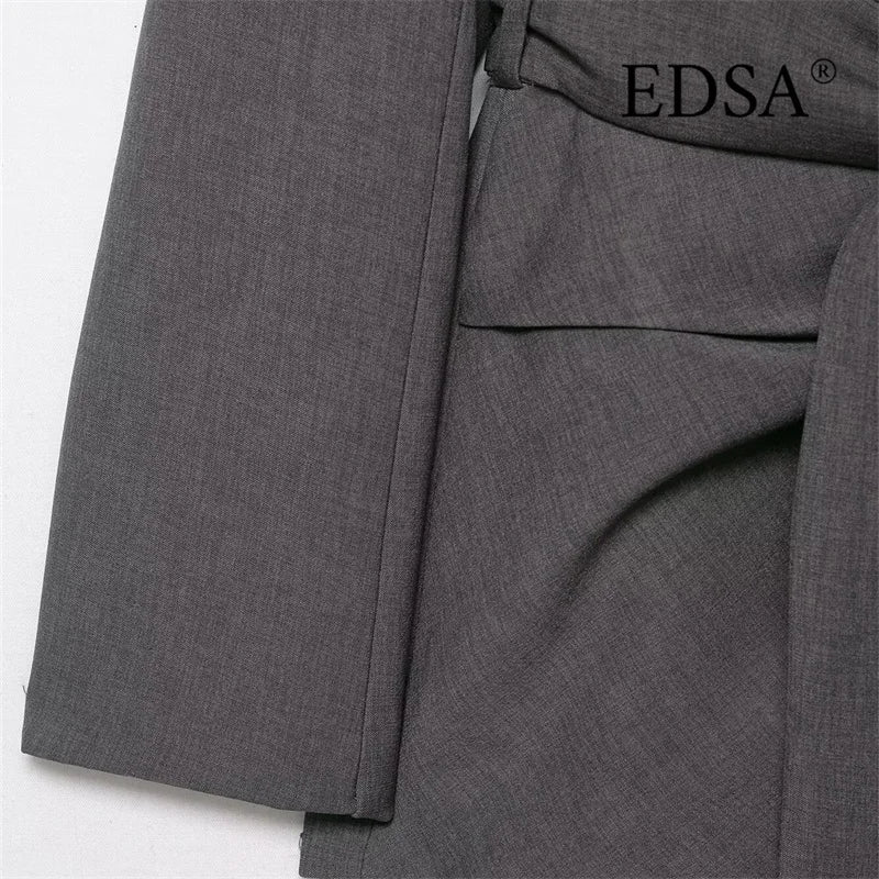 Belted Double-Breasted Blazer