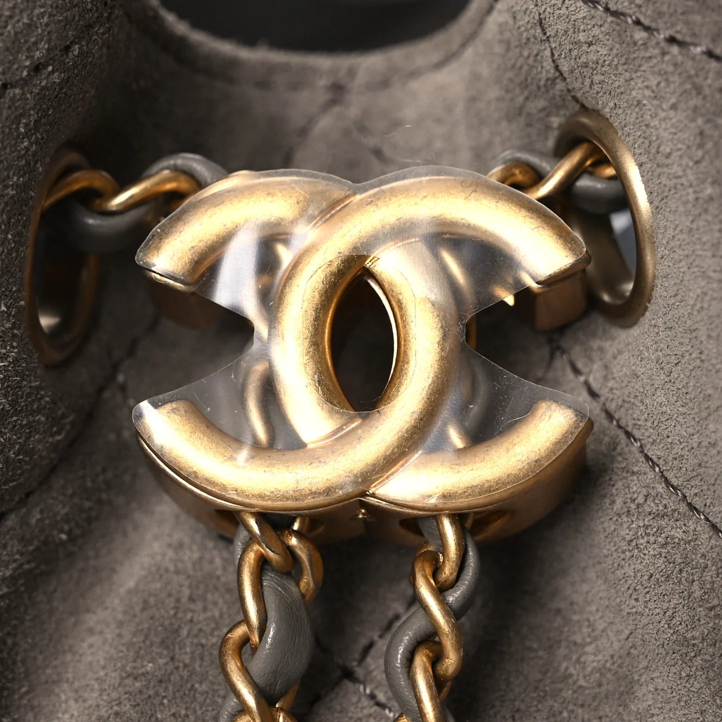 CHANEL 25 Mini Handbag Dark Gray