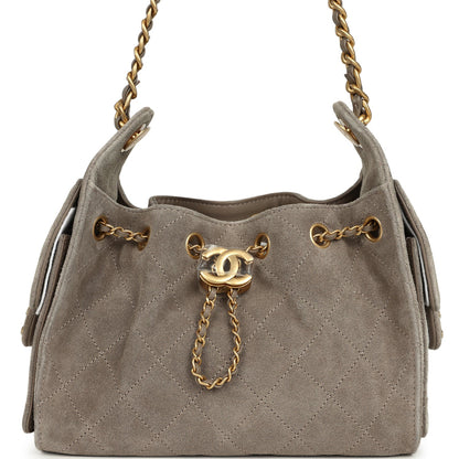 CHANEL 25 Mini Handbag Dark Gray