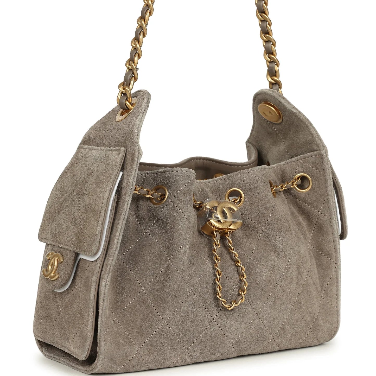 CHANEL 25 Mini Handbag Dark Gray