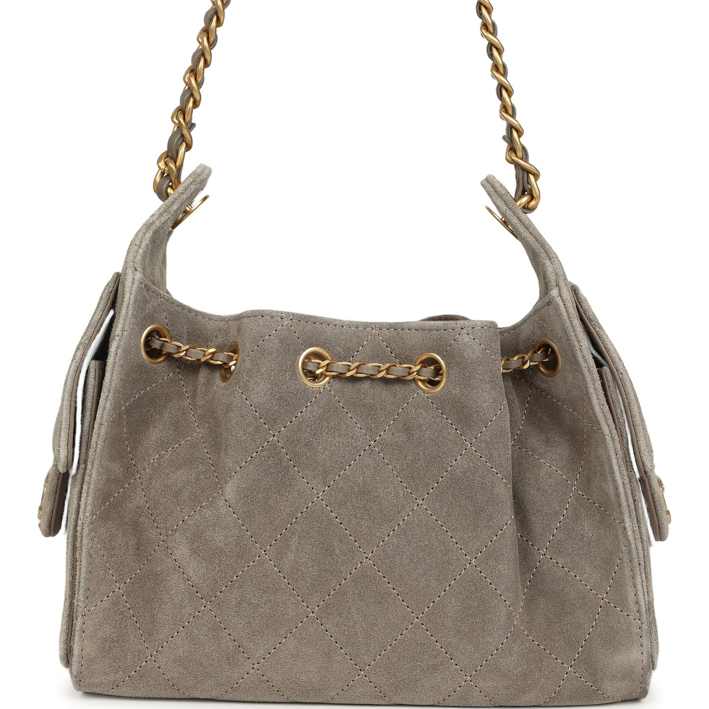 CHANEL 25 Mini Handbag Dark Gray