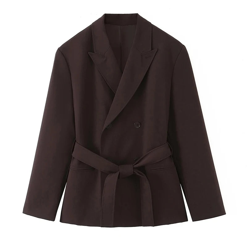 Blaze Double Belt Tailored Blazer