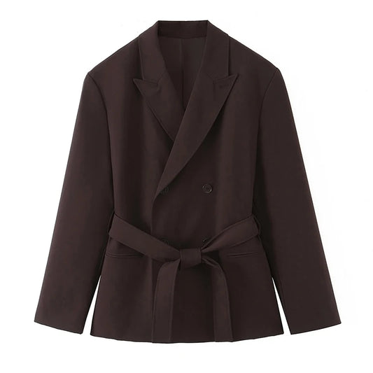 Blaze Double Belt Tailored Blazer
