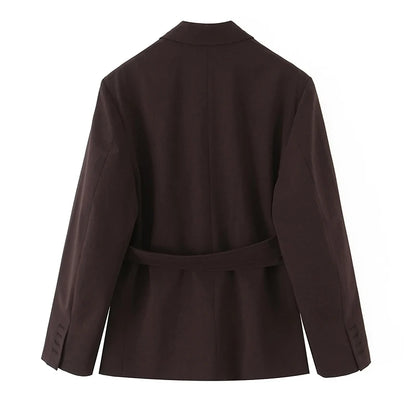 Blaze Double Belt Tailored Blazer