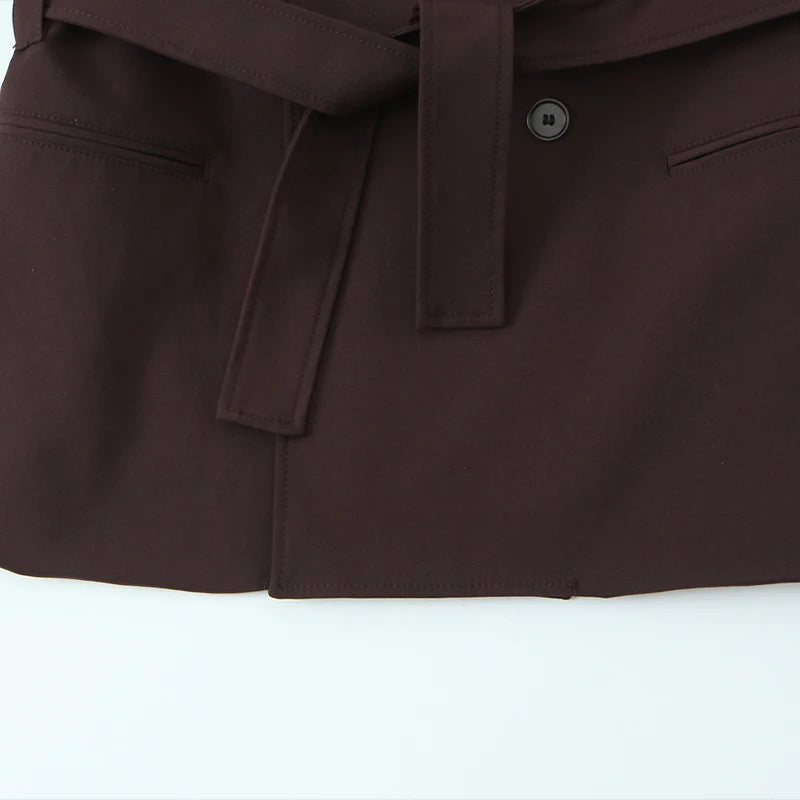 Blaze Double Belt Tailored Blazer