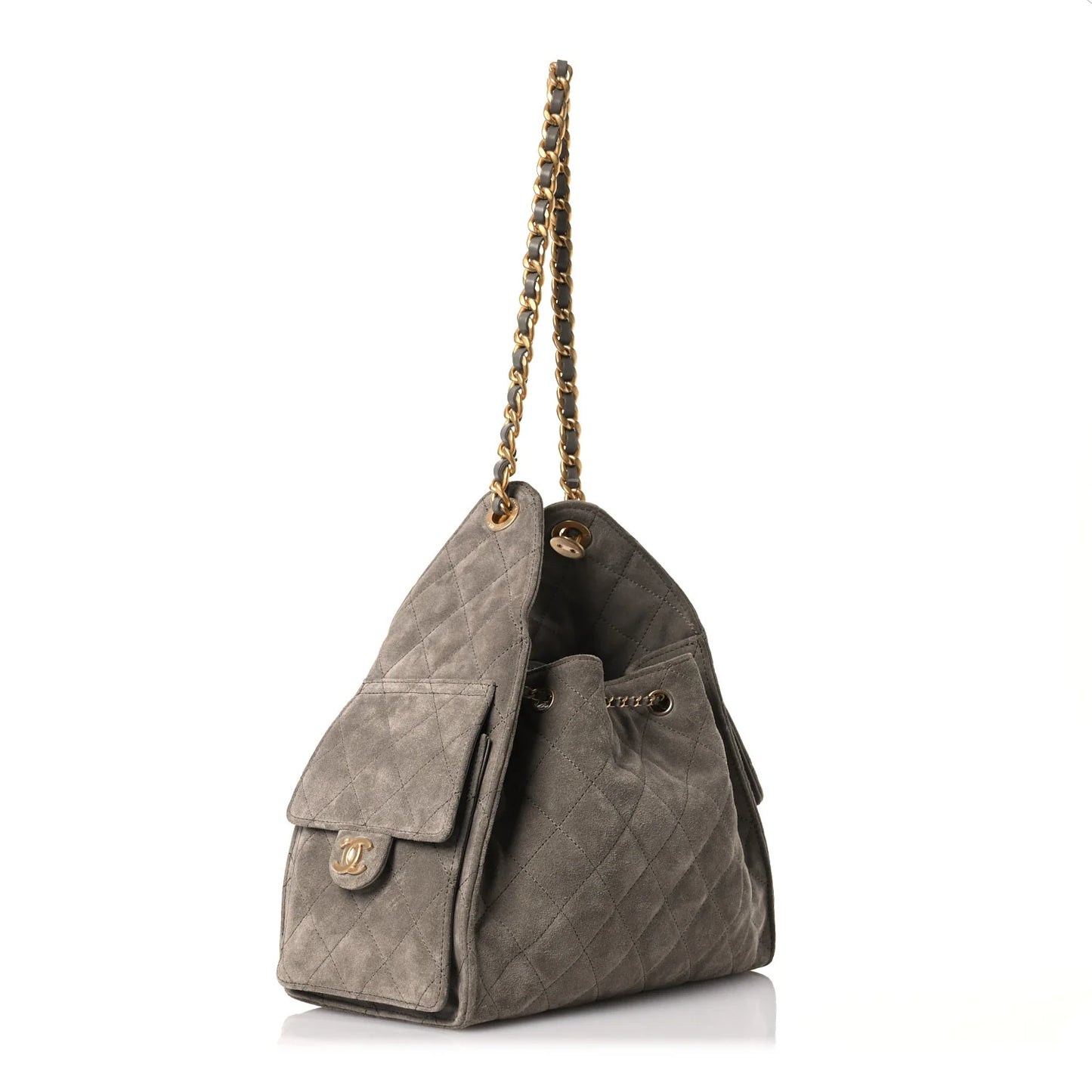 CHANEL 25 Mini Handbag Dark Gray
