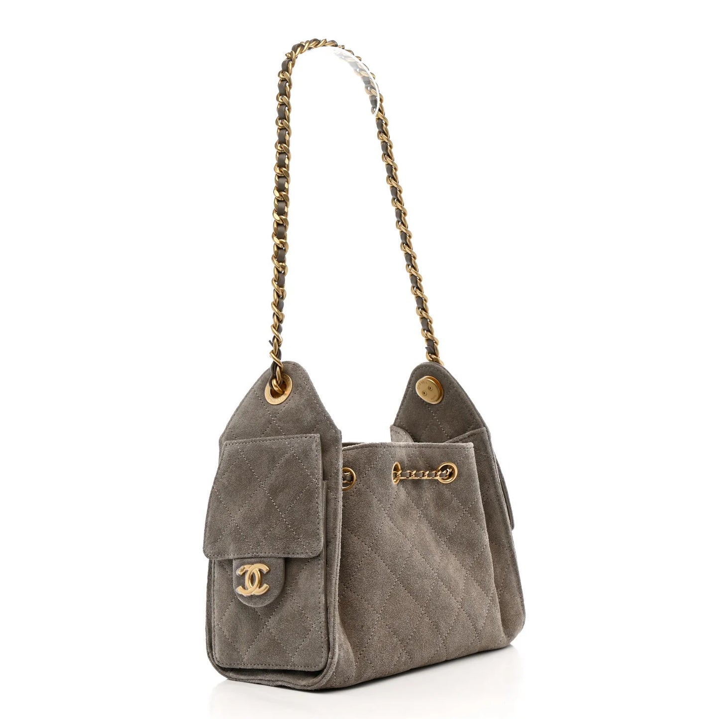 CHANEL 25 Mini Handbag Dark Gray
