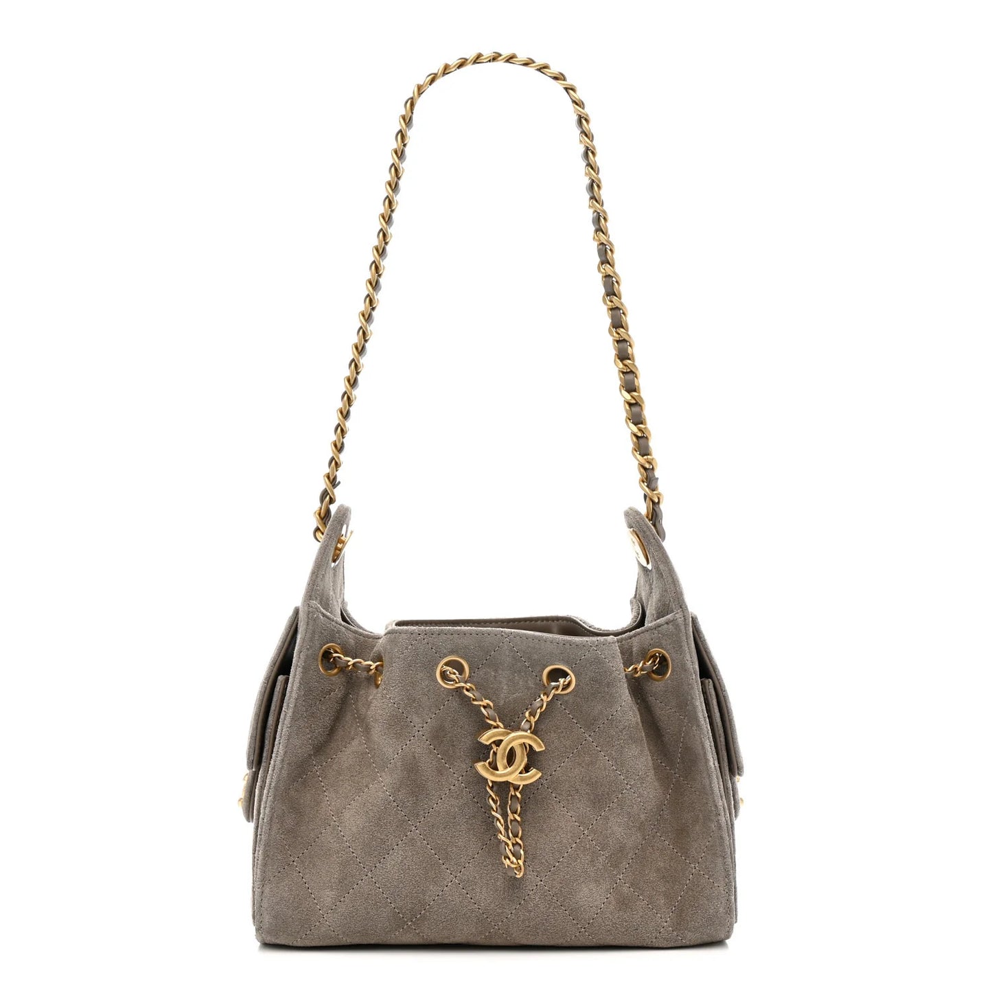 CHANEL 25 Mini Handbag Dark Gray